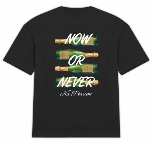 "Now Or Never" UniSexe Noir - Kaperium