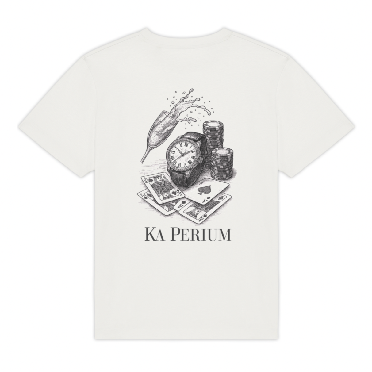 Tee shirt blanc UNISEXE - Ka Perium